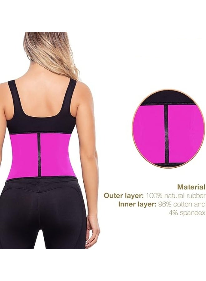 Kebeier™ Women’s Corset Waist Trainer Faja Deportiva, Workout Waist Cincher for Tummy Control & Body Shaping, Queen Pink (Small) - Image 4